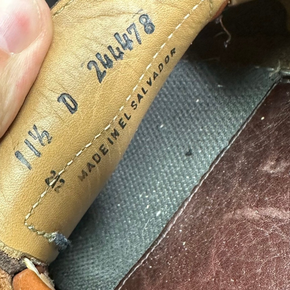 L.L. Bean Allagash Penny Loafers Bison Leather Lug Soles Moc Men Sz 11.5D - Picture 13 of 14